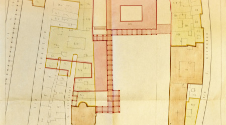 Piazza Matteotti, planimetria della sistemazione della nuova piazza