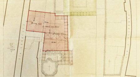 Piazza Matteotti, planimetria della sistemazione della nuova piazza
