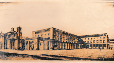 Modena, Piazza Impero, copia eliografica