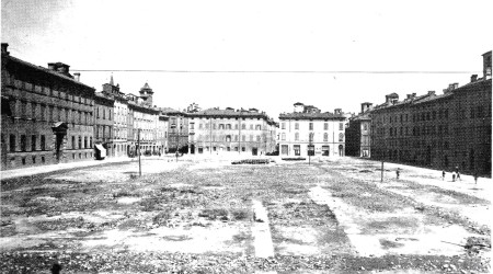 Modena, Piazza dell'Impero dopo la demolizione dell'isolario